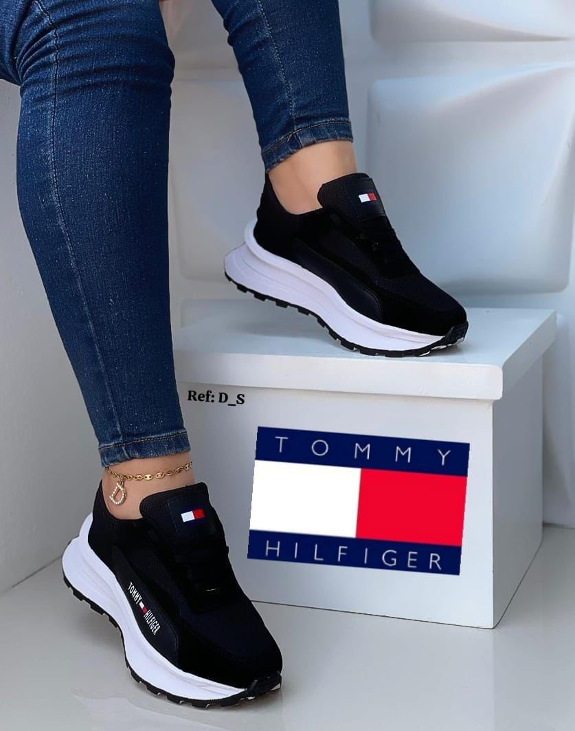 ✨TENIS TOMMY HILFIGER LASHMY ⚪🔴