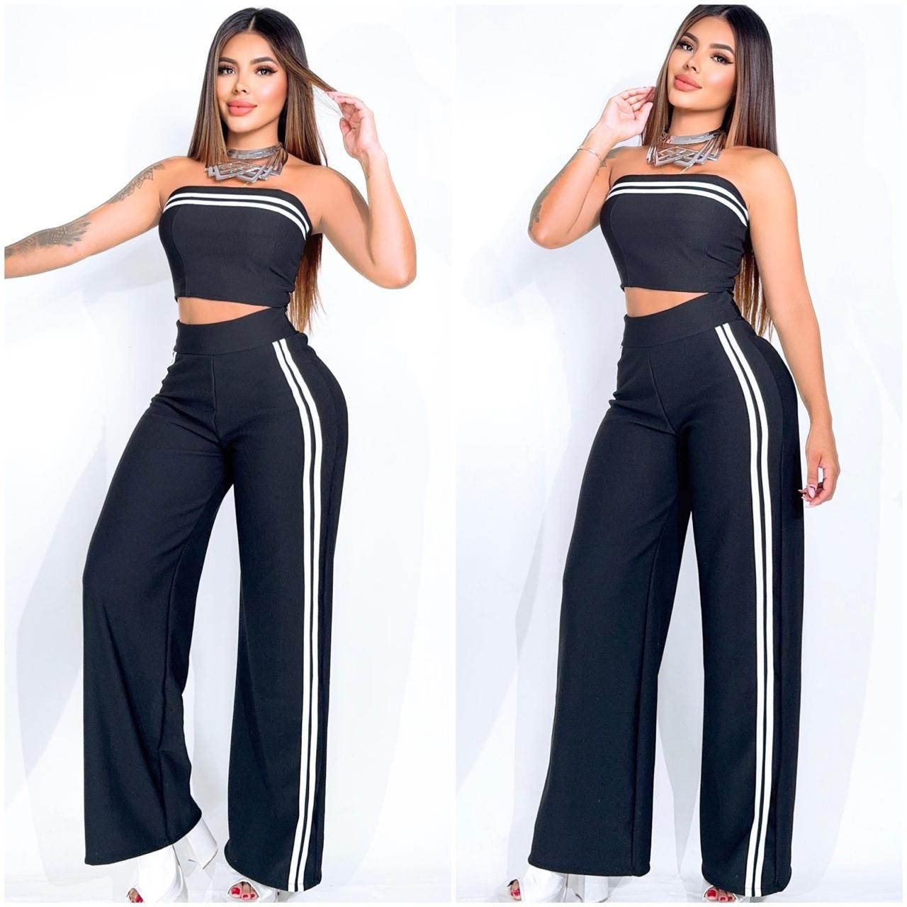 ✨Conjunto Pantalon Y Blusa Straple Venus ✨