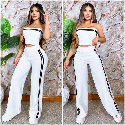 ✨Conjunto Pantalon Y Blusa Straple Venus ✨