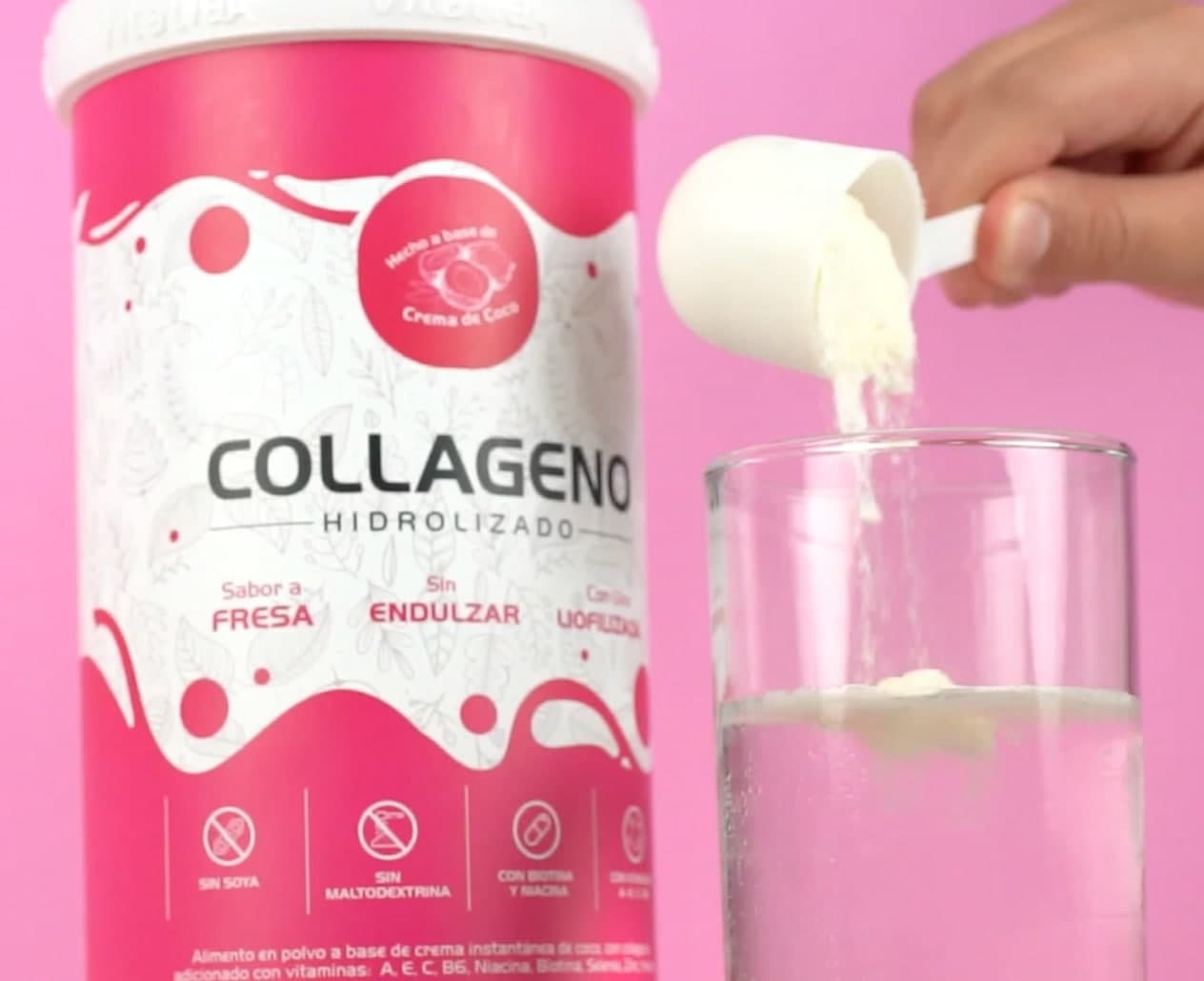 Colageno Hidrolizado de Fresa ⭐⭐⭐⭐⭐