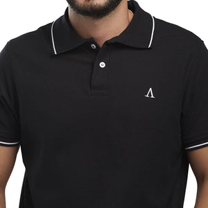 CAMISETA POLO NEGRA