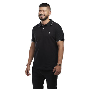 CAMISETA POLO NEGRA